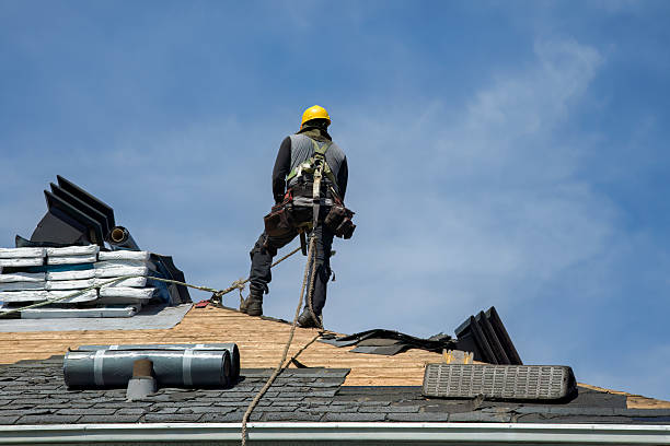 Professional Roof Replacement technician working in Goode, VA